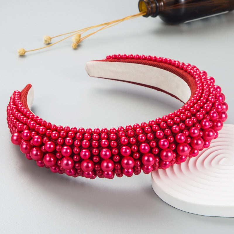 Wholesale full pearl sponge hair band hair accessories